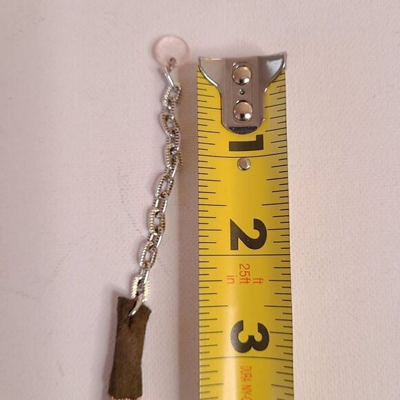 Fashion Jewelry Womens Pink Tan Nylon 18 Inch Pendant Necklace - Picture 8 of 9